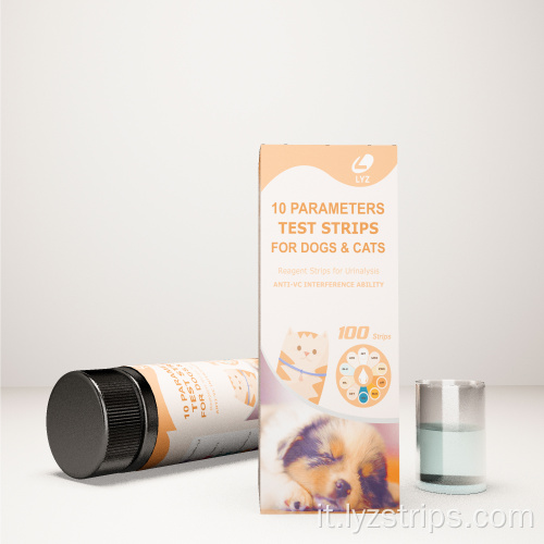 Kit di strisce reattive per urine di animali da compagnia Cani Gatti